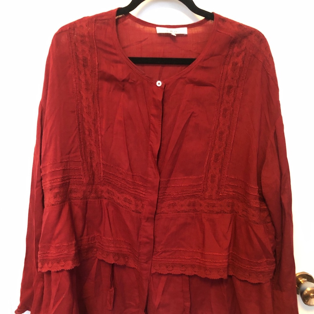 Red IRO blouse